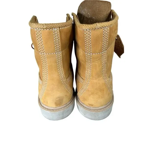 Timberland Classic 6” Waterproof Boot Wheat Nubuck Mens 7.5 w/ Box - Picture 7 of 12